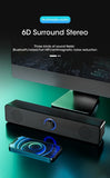 PC Soundbar Bluetooth Speaker – Wired & Wireless USB Powered for TV, PC, Laptop, Gaming, Home Theater thumbnail 7