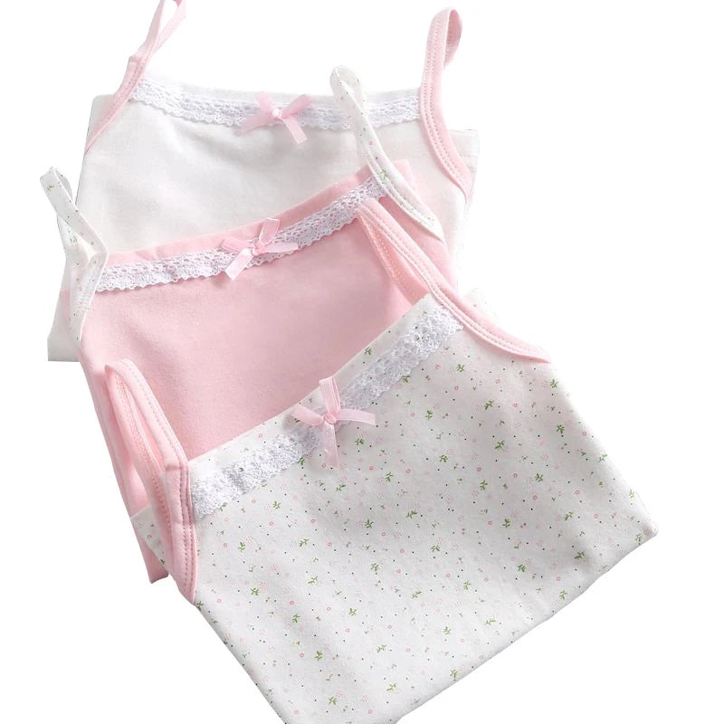 Girls’ Summer Tank Tops – Cartoon Cotton Camisoles, Ages 3-8