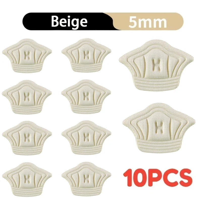 5 Pairs Adjustable Shoe Heel Pads – Insoles for Sports & Everyday Shoes