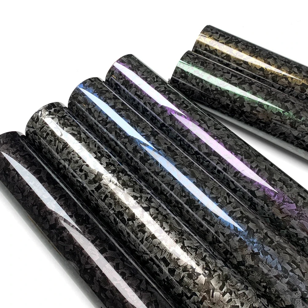 Carbon Fiber Vinyl Wrap Film Waterproof Glossy Self Adhesive Car Sticker Roll 150cm PVC Auto Body Protection Decal