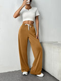 Autumn & Winter Women’s Elastic Waist Wide Leg Casual Pants thumbnail 41