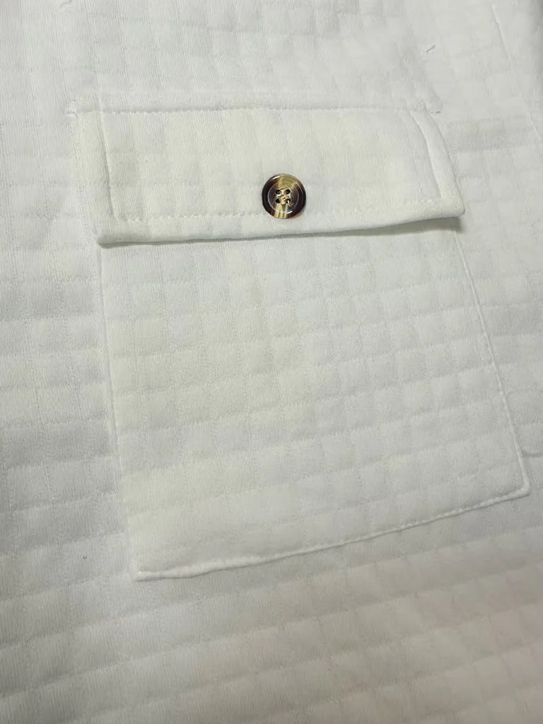 Men’s Spring Business Casual Single-Button Multi-Pocket Jacket