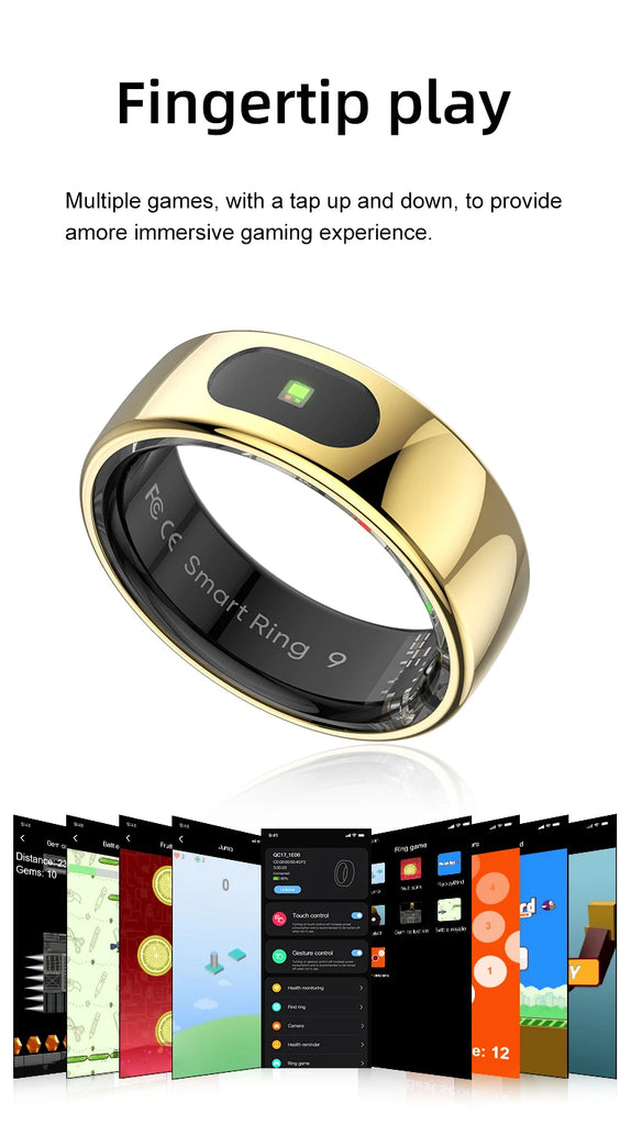 R08 Smart Ring – Touch Control | Health Monitoring | Waterproof Performance