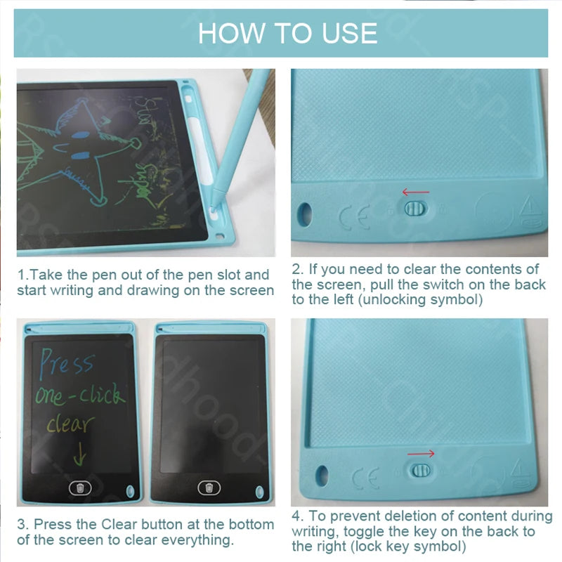 8.5 Inch LCD Writing Tablet Digital Drawing Board Portable Handwriting Pad for Kids Birthday Xmas Gift