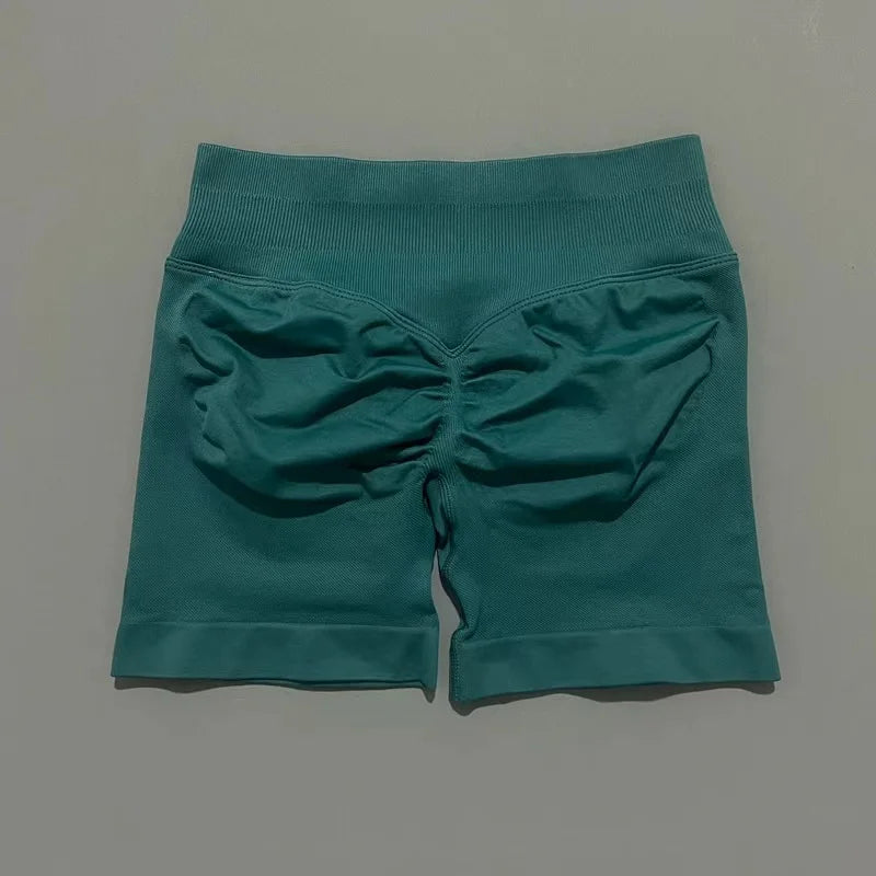Women High Waist Fitness Shorts – Yoga, Gym, Running Sportswear