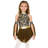 Kids Leopard Savage Caveman Costume – Prehistoric Cave Dress with Gloves for Halloween and Carnival thumbnail 8