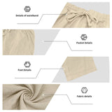 Men's 16-Color Breathable Linen Yoga Pants Loose Casual Sportswear for Spring/Summer thumbnail 25