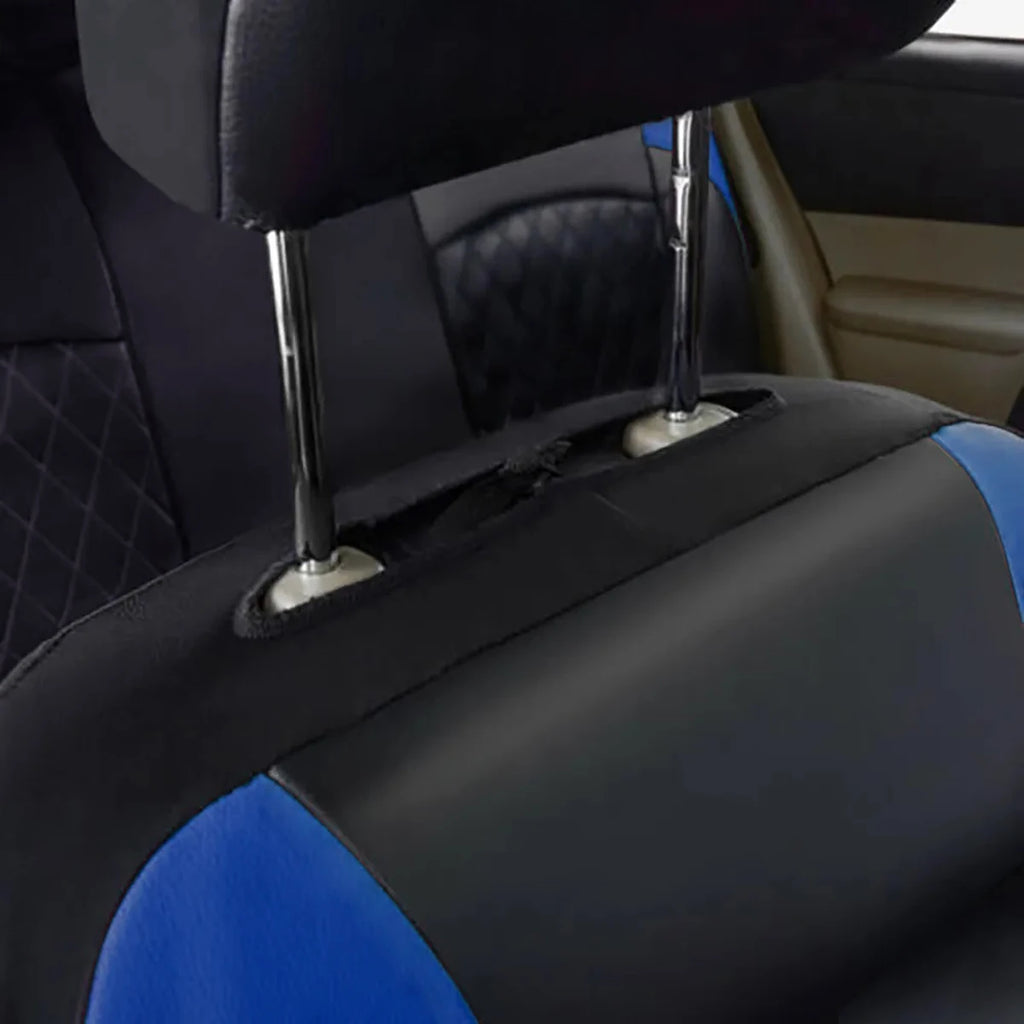 All Season Quilted PU Leather Car Seat Cover Set – Full Surround Waterproof Universal Fit for Sedan, SUV & Pick-Up Truck