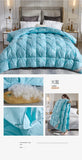 Five-Star Hotel Style Goose Down Duvet – Warm Winter Quilt for Single & Double Beds – Soft Quilted Polyester Comforter 150x200cm to 200x230cm thumbnail 31