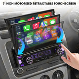 1Din 7 Inch MP5 Radio Player with Automatic Retractable Screen, Wireless CarPlay & Android Auto, FM AM RDS Car Stereo USB Type-C thumbnail 2