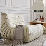 MOMO Caterpillar Single Recliner Lazy Sofa Wabi-Sabi Style Fabric Lounge Chair 78x103cm thumbnail 35