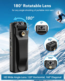 BOBLOV A22 Mini Body Camera 1080P HD with Night Vision, Magnetic Mount and LCD Screen thumbnail 4