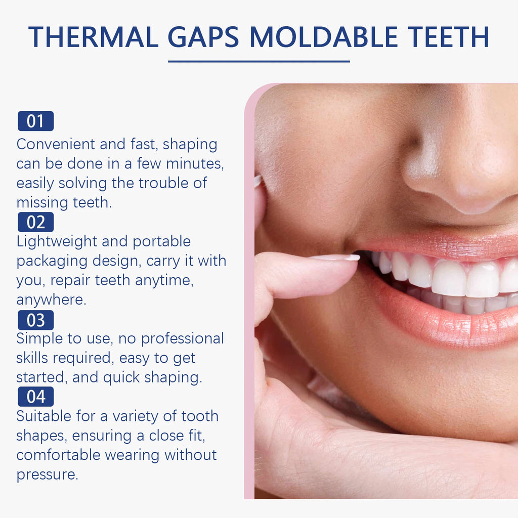 Oralhoe Resin Tooth Repair Glue – Shapeable DIY Temporary Tooth Filling & Gap Repair Kit
