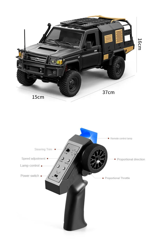 ZWN MN82 / MN82S LC79 1:12 Scale 4WD RC Pickup Truck – Full Scale Off-Road Climbing Remote Control Car