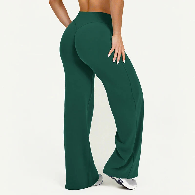 Straight Leg Ultra-Soft Butter Fabric Yoga Pants for Women – Mid-Waist Sports Leggings