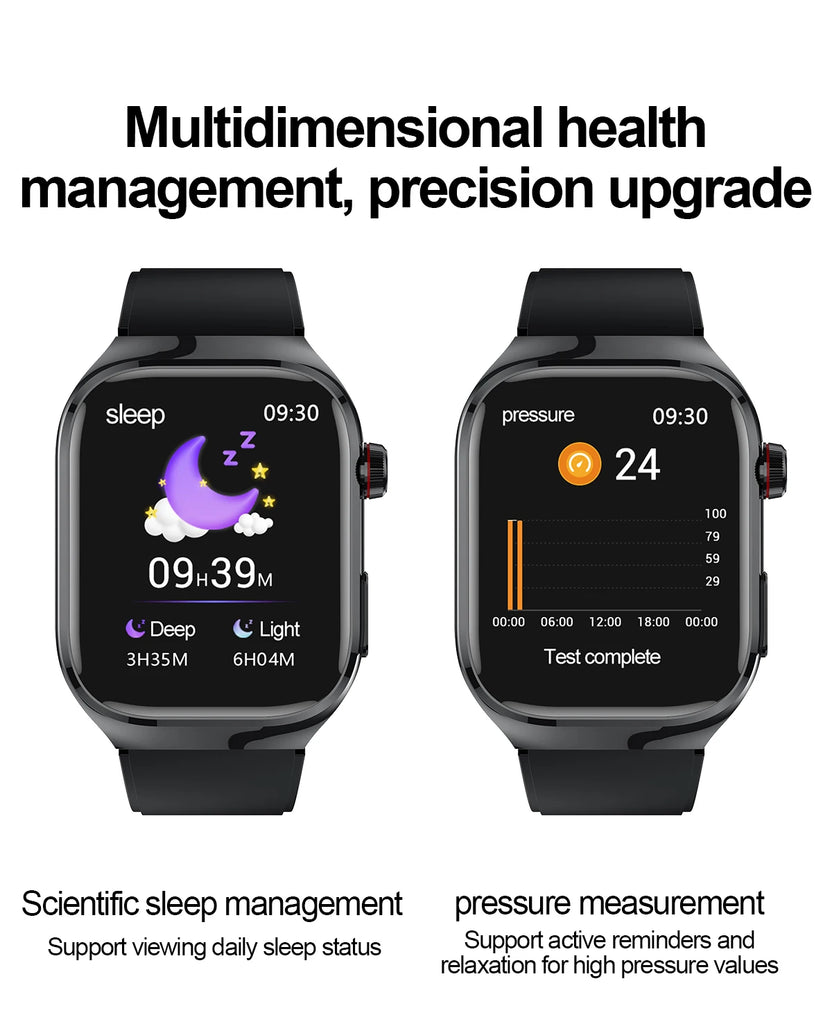 GUHUAVMI Micro Physical Examination Smart Watch with ECG, Uric Acid & Five-Organ Health Monitoring