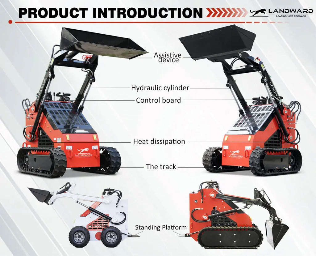 Crawler Skid Steer Loader – Multifunctional Compact Track Loader, Front-End Loader, Customized Chinese Skid Steer