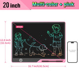 16/20 Inch Rechargeable LCD Writing Tablet Erasable Multi-Color Drawing Board for Kids thumbnail 6