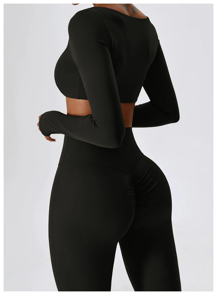 Seamless 2-Piece Women’s Yoga Set – Fitness Leggings & Sports Bra Workout Suit