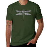 Men’s Dragonfly Print T-Shirt – Quick-Dry Cotton Casual Tee thumbnail 20