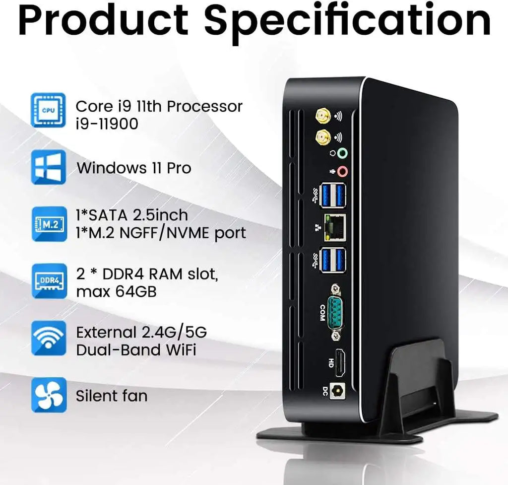 Core i9-9880H Mini Desktop PC – High-Performance Gaming & Office Mini Host