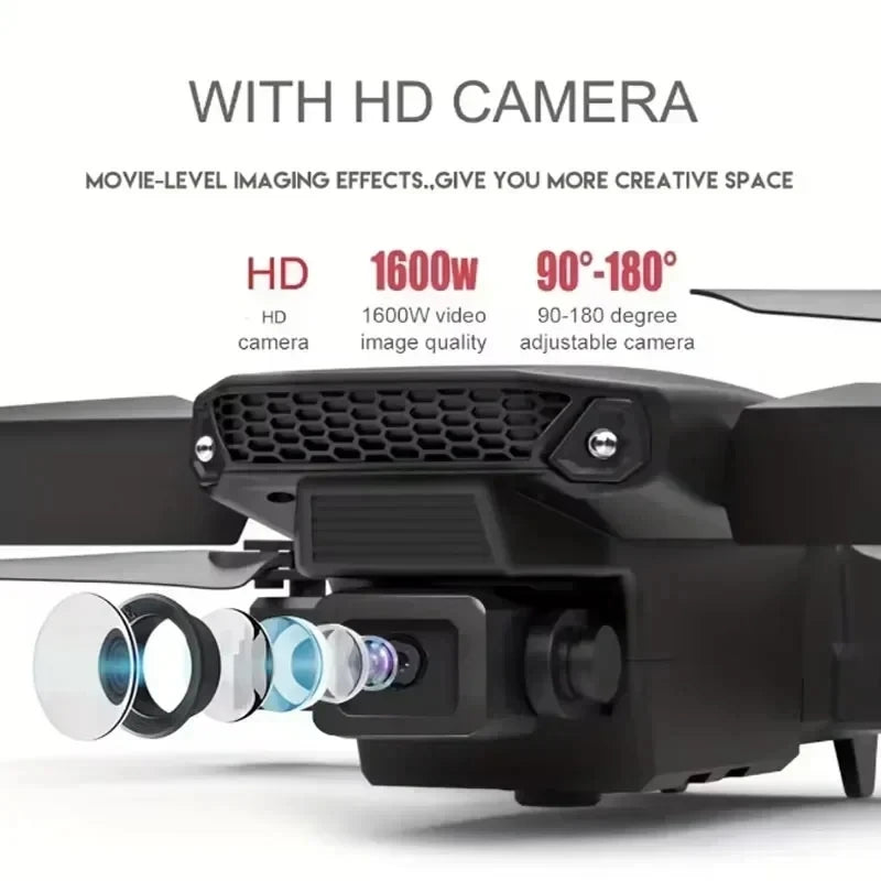 Professional E88 Pro 4K HD Camera Drone WiFi FPV Foldable RC Quadcopter Helicopter for Kids and Adults