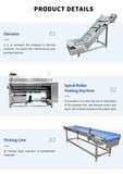 Fully Automatic Potato Chips Frying Production Line – Electric Pringles & Crisps Making Machine thumbnail 11