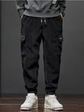 Men’s Casual Elastic Waist Jogger Pants – Spring & Autumn Stretch Straight Fit with Drawstring and Pockets thumbnail 4