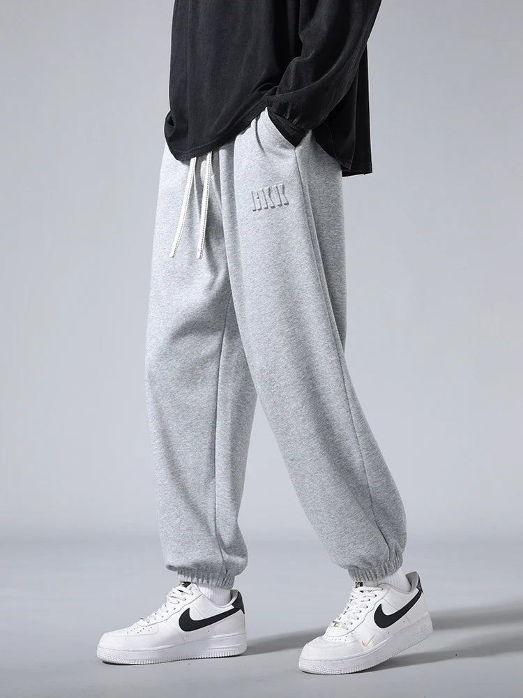 Men’s Big Size Hip Hop Jogger Sweatpants 6XL–8XL Loose Fit Cotton Blend Pants