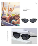 2pcs Retro Cat Eye Sunglasses for Women & Men – Rivet Triangle Fashion Sun Glasses, Multi-Color thumbnail 8