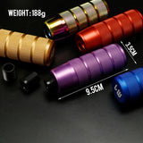 LW 95mm Aluminum Anti-Skid Car Gear Shift Knob – Universal Shifter Lever Head with 8mm 10mm 12mm Adapters – 9 Colors thumbnail 7