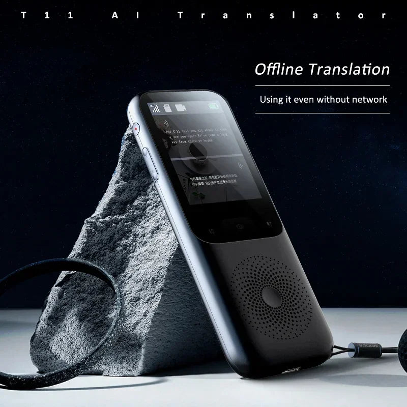 138 Language T11 Smart Translator Portable Audio Offline Real-time AI Voice & Photo Translator