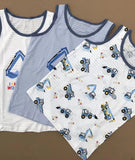 Boys Cartoon Dino Car Cotton Tank Top Singlet Underwear – Kids Summer Undershirt 3-10T thumbnail 34