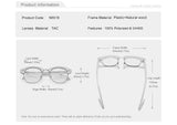 KINGSEVEN Handmade Black Walnut Wooden Polarized UV400 Sunglasses Semi-Rimless Retro Eyewear thumbnail 10