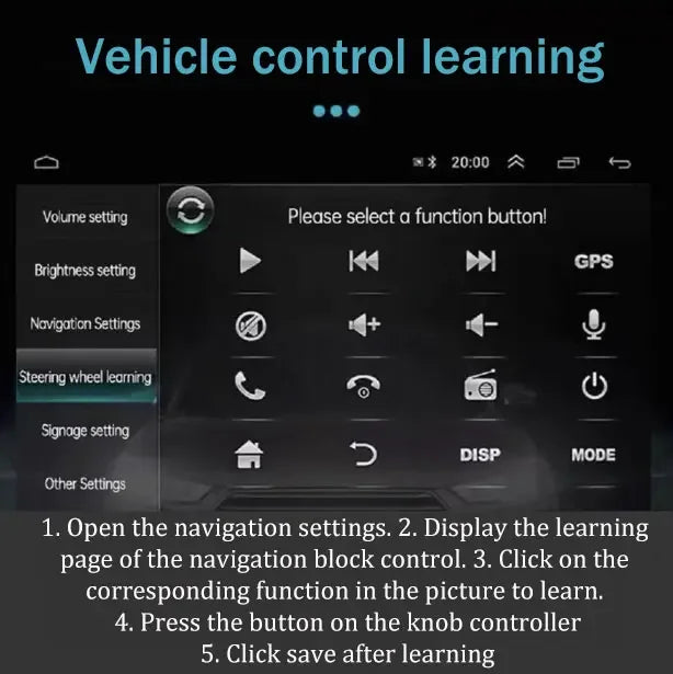Wireless Smart In-Vehicle Multimedia Remote Controller – 7-Key Steering Wheel Volume & Music Control