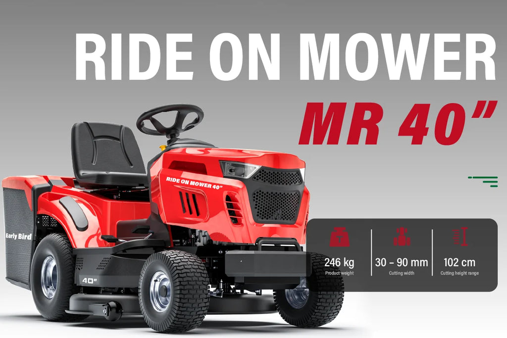 Customized 40″ Riding Lawn Mower Tractor – Quiet, Smooth Ride, Low-Maintenance Petrol Garden Mower