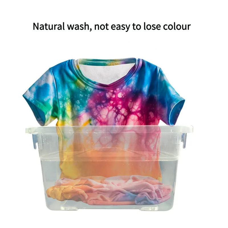 24 Color Cold Water Tie Dye Pigment Kit for Cotton & Linen – DIY Multi-Colour Garment Dye Set