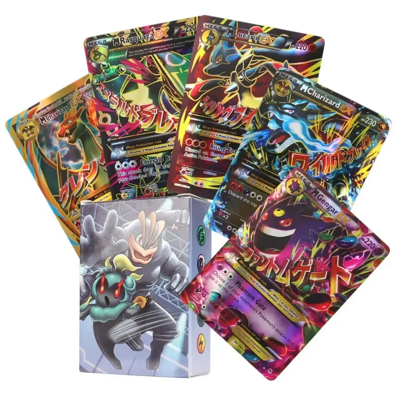 Pokemon Collection Cards Edition – Charizard & Pikachu Flash Cards Game PTCG Hobby Set