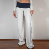 Casual Wide Leg Sweatpants for Women – Fold Over Low Rise Flare Yoga & Lounge Pants thumbnail 22