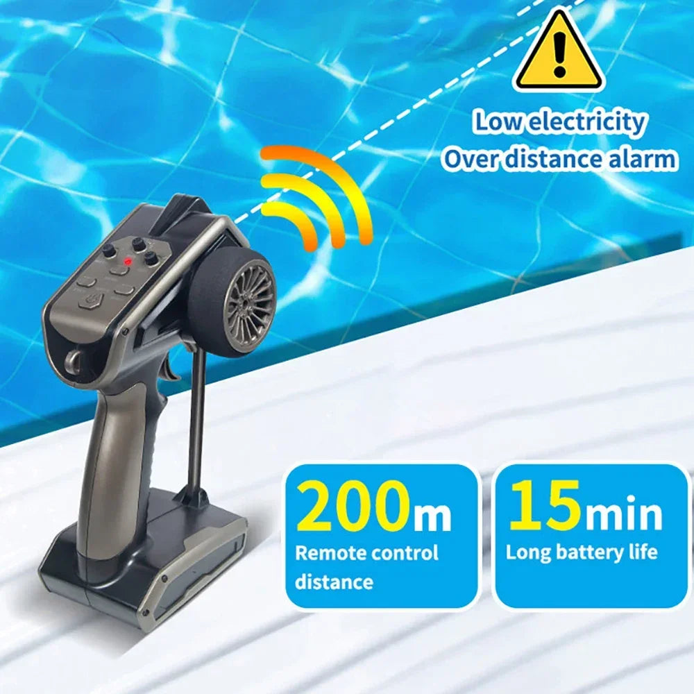TY725 RC Turbojet High-Speed Remote Control Boat – Adult & Kids Electric Jet Boat Toy with Low Battery Alarm