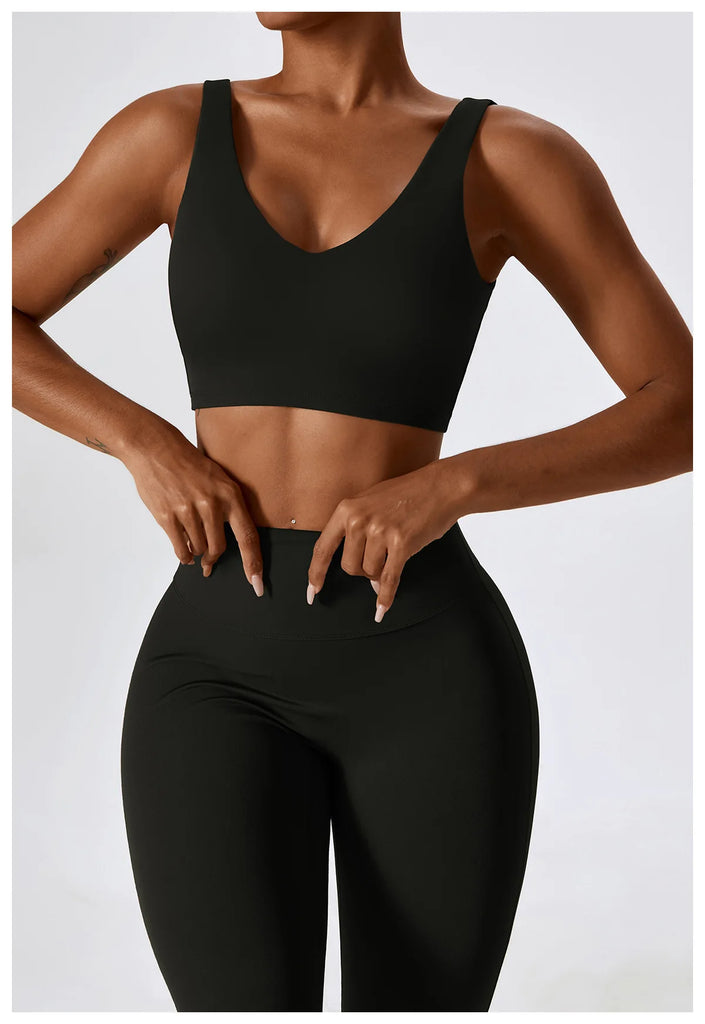 Seamless 2-Piece Women’s Yoga Set – Fitness Leggings & Sports Bra Workout Suit