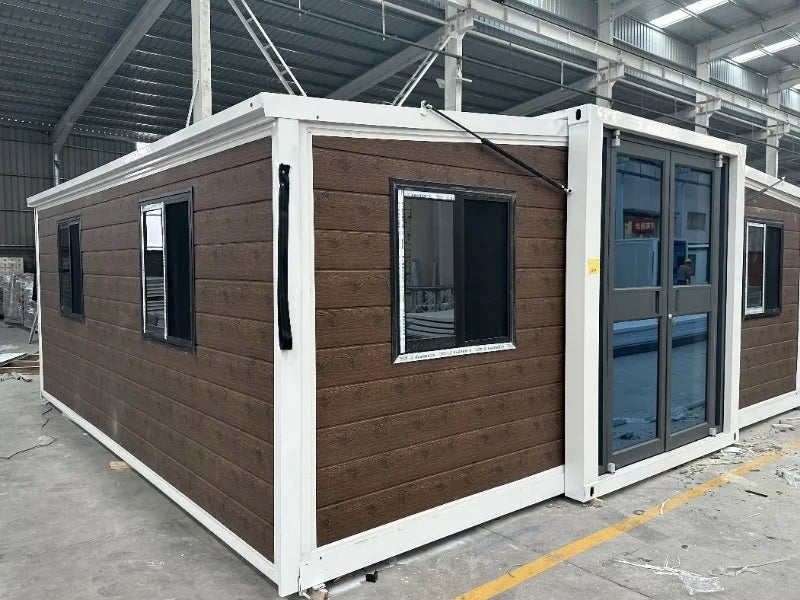 Expandable Prefab Container House Foldable Steel Tiny Home 20ft / 30ft / 40ft Customizable