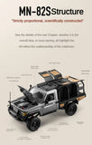 ZWN MN82 / MN82S LC79 1:12 Scale 4WD RC Pickup Truck – Full Scale Off-Road Climbing Remote Control Car thumbnail 12