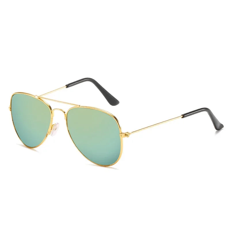 Kids Polarized Pilot Sunglasses UV400 Outdoor Sports Cycling Metal Frame Glasses for Boys and Girls