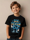 Kids Graphic Print T-Shirt Summer Short Sleeve Loose Fit Tee 7–15 Years thumbnail 1