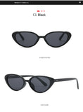 2pcs Retro Cat Eye Sunglasses for Women & Men – Rivet Triangle Fashion Sun Glasses, Multi-Color thumbnail 11