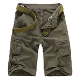 Men’s Vintage Denim Cargo Shorts – Distressed Knee-Length Summer Shorts thumbnail 6