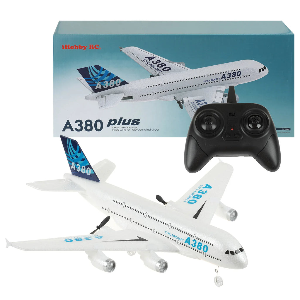 A380 Airbus RC Airplane – 2.4GHz Foam Fixed Wing RC Plane Easy Fly RTF Model