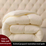 A-Class Australian Wool Quilt Thick Warm Winter Doona Four Season Quilted Quilt Core thumbnail 1