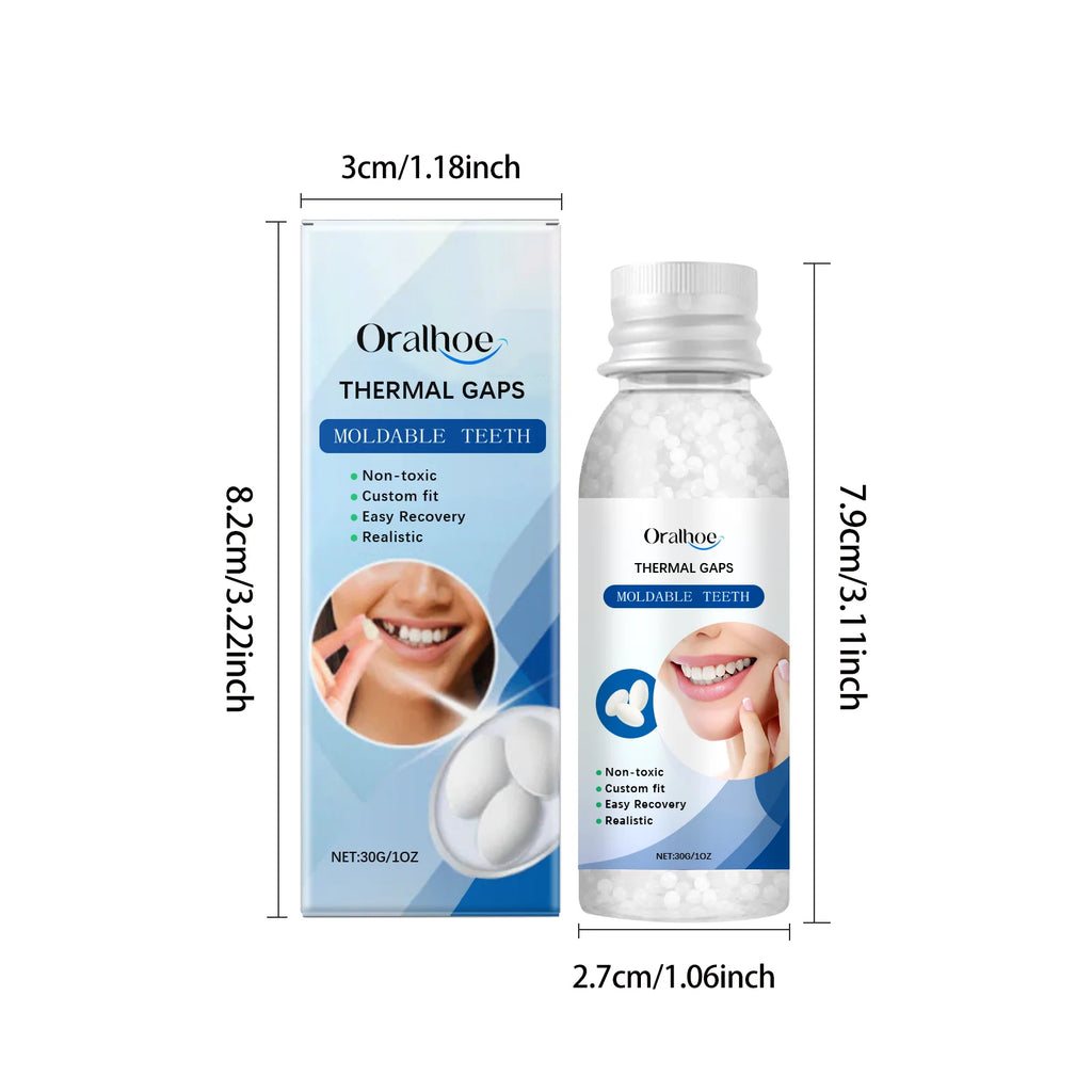 Oralhoe Resin Tooth Repair Glue – Shapeable DIY Temporary Tooth Filling & Gap Repair Kit